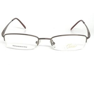Jubilee Eyeglasses Frames Brown Rectangular Half Rim 49/17/135 Demo Lenses 21810